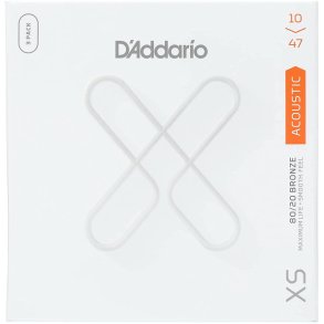 D'Addario XSABR1047-3P, Strenges�t Western XS Bronze 010-047, 3-pack